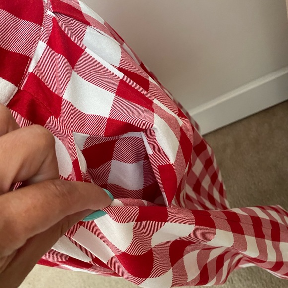 Vintage red and white skirt size Large - Picture 3 of 5